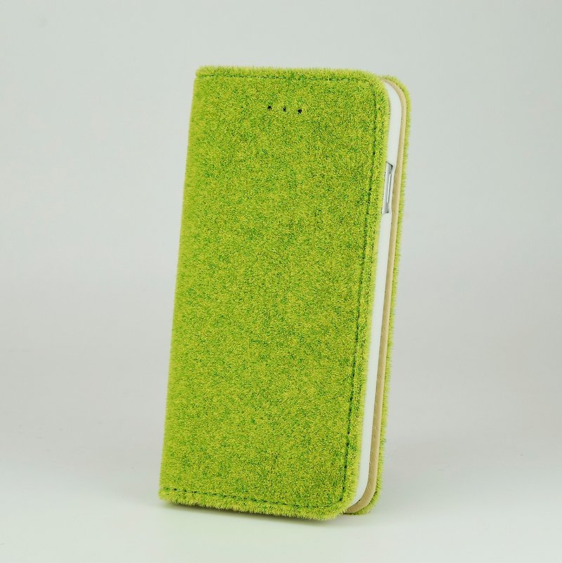 [iPhone 7 Case] Shibaful -Hyde Park- 手帳型 Flip Cover for iPhone7 - 手机壳/手机套 - 其他材质 绿色