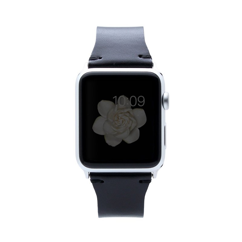 SLG Design Apple Watch 1/2/3 42mm D7 IBL 顶级真皮表带 - 黑 - 表带 - 真皮 黑色
