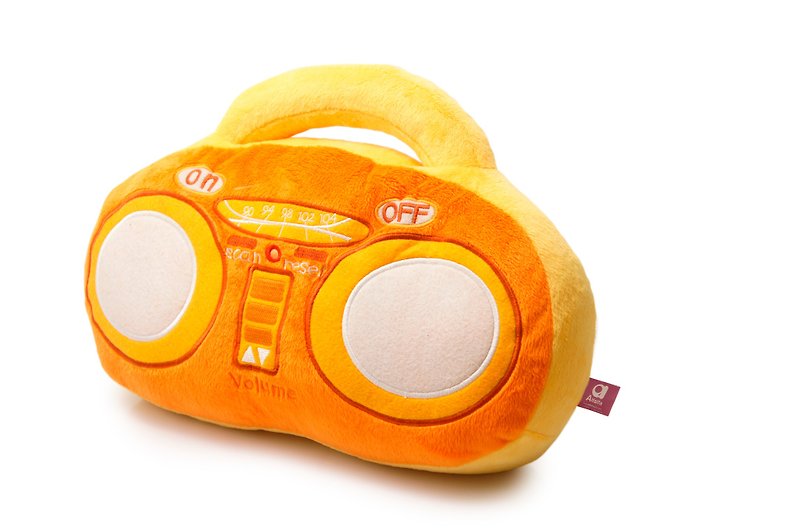 大毛绒收音机 - 橙色 - 扩音器/喇叭 - 其他人造纤维 橘色