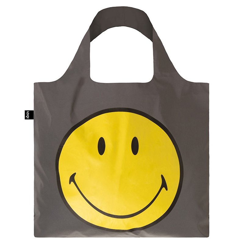 LOQI 购物袋-博物馆系列 (反光笑脸 RESM) - 侧背包/斜挎包 - 聚酯纤维 多色