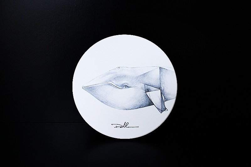Oaklets 素描系列【动物】圆形杯垫 - 杯垫 - 瓷 