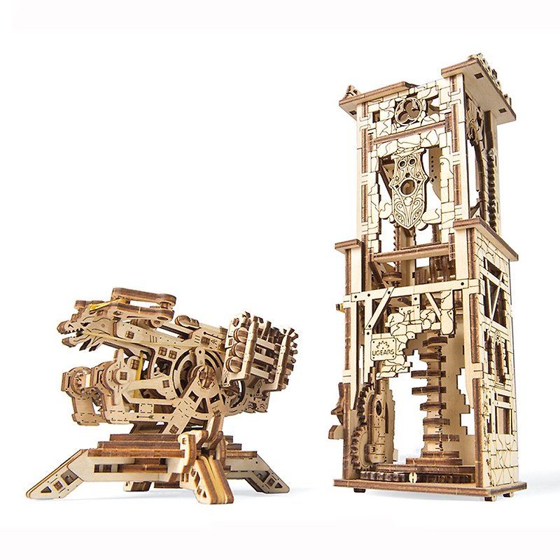 /Ugears/ 乌克兰木制模型 守护者箭塔 Archballista Tower - 数码小物 - 木头 
