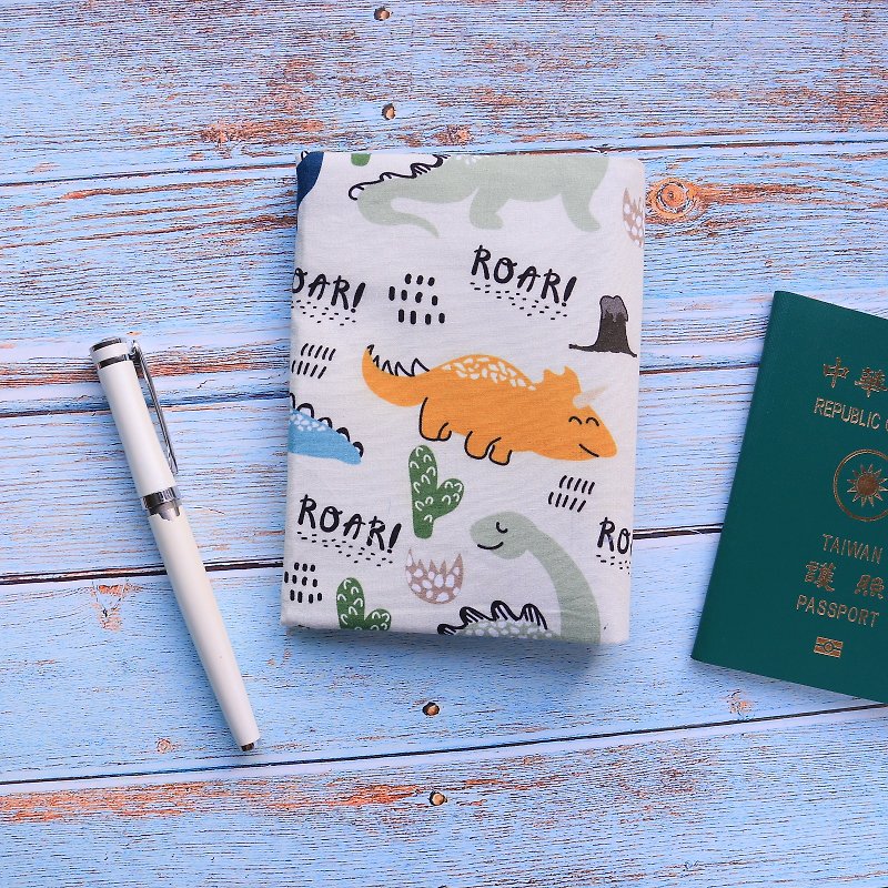 【小恐龙】护照套 护照夹 护照包 - 护照夹/护照套 - 棉．麻 蓝色