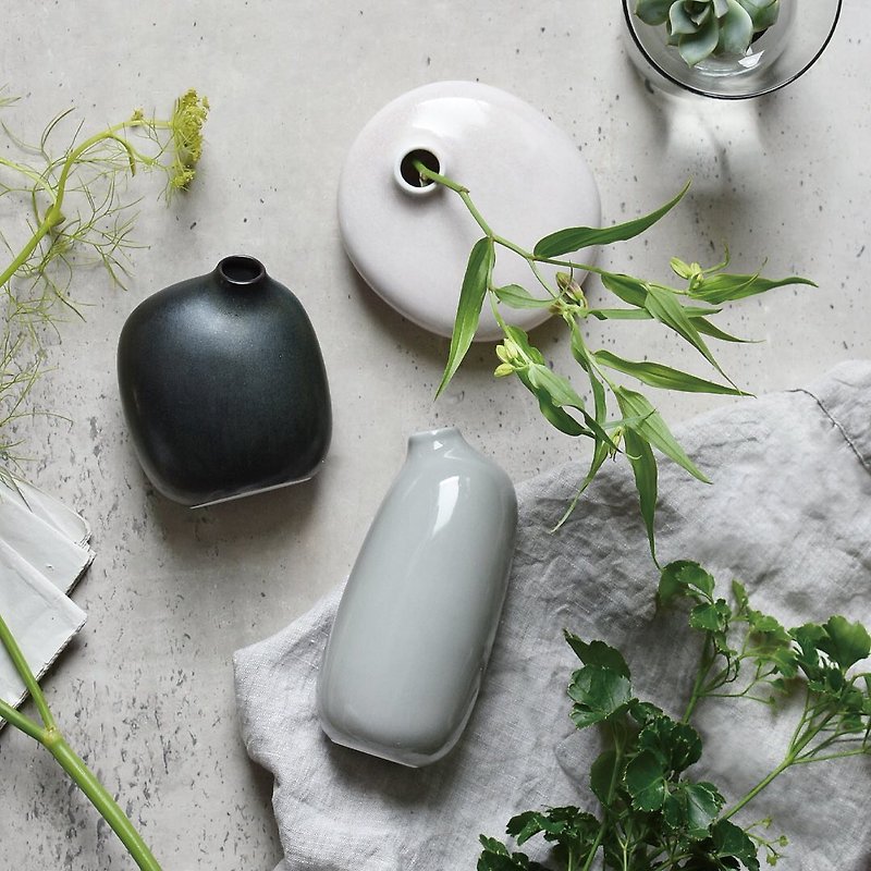 日本KINTO SACCO 陶瓷造型花瓶 / 共10款 - 花瓶/陶器 - 玻璃 多色