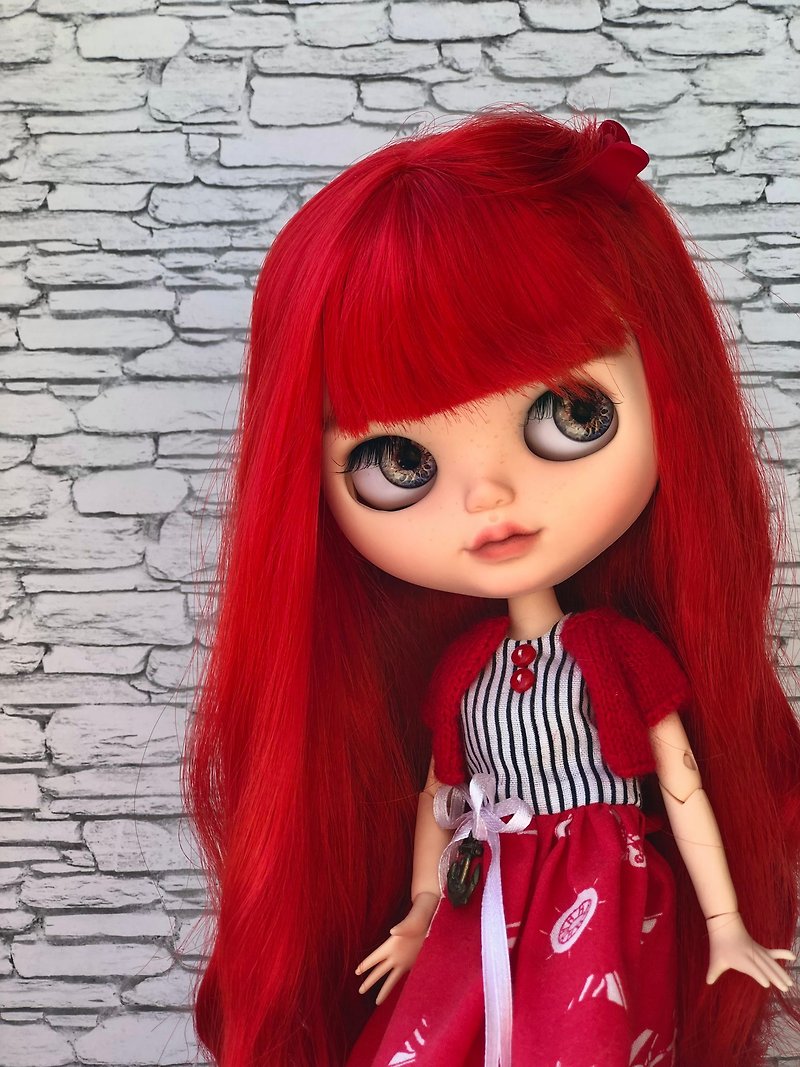 布莱斯娃娃定制，拥有美丽的红发 - 玩偶/公仔 - 其他材质 