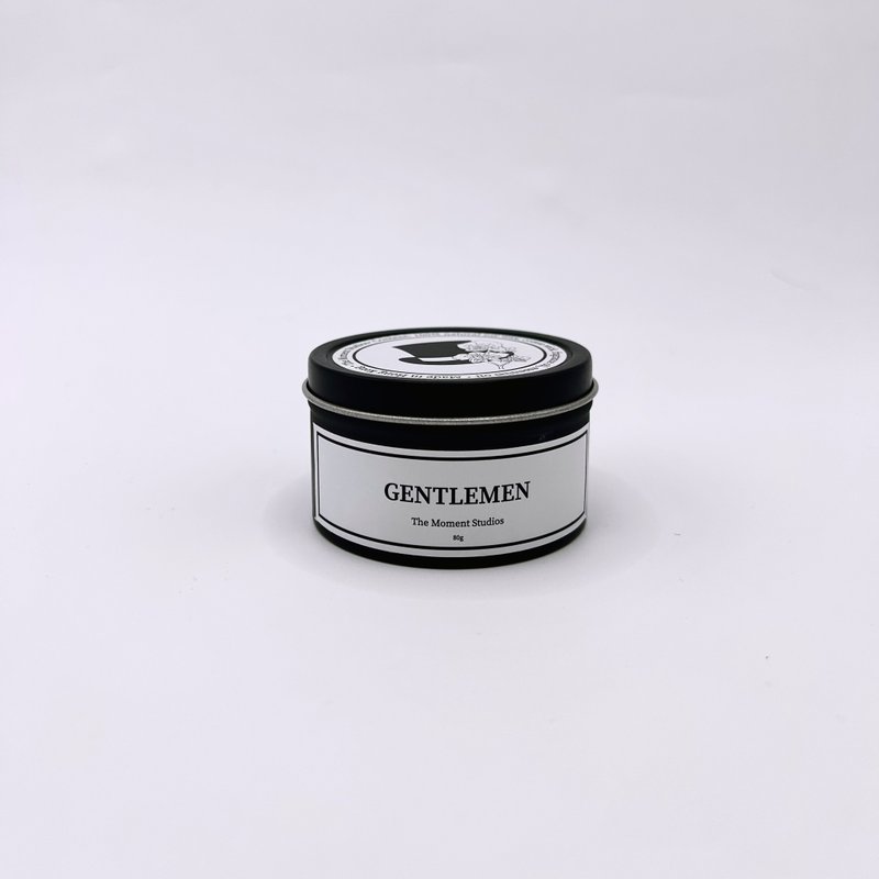 【香港手工制】  No.02 Gentlemen - Travel Candle 80G - 蜡烛/烛台 - 其他材质 