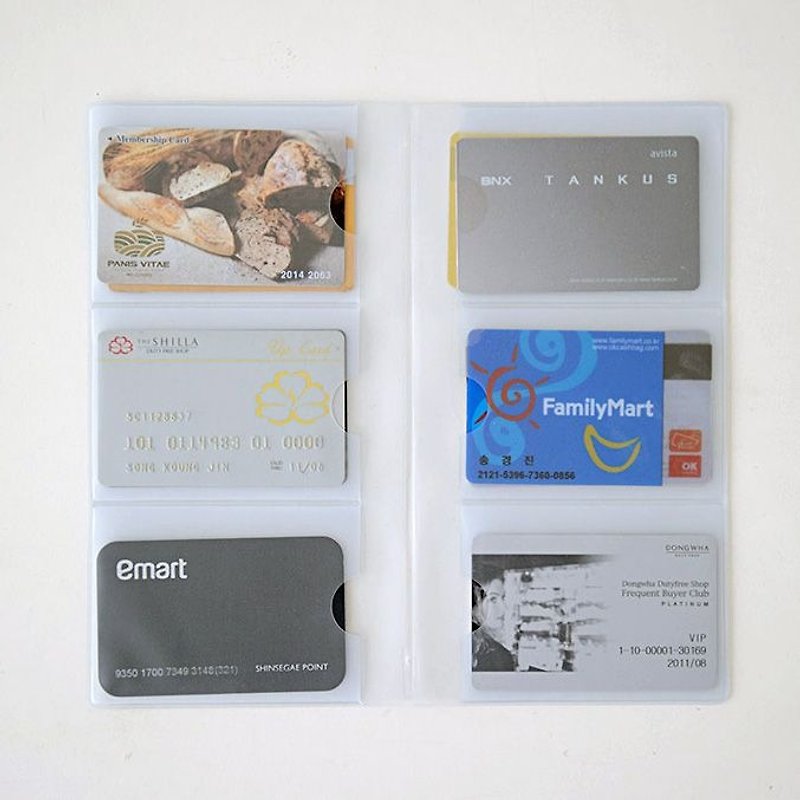 Funnymade 可扩充皮革书套S专用-PVC票卡袋名片夹S,FNM33105 - 文件夹/资料夹 - 纸 透明