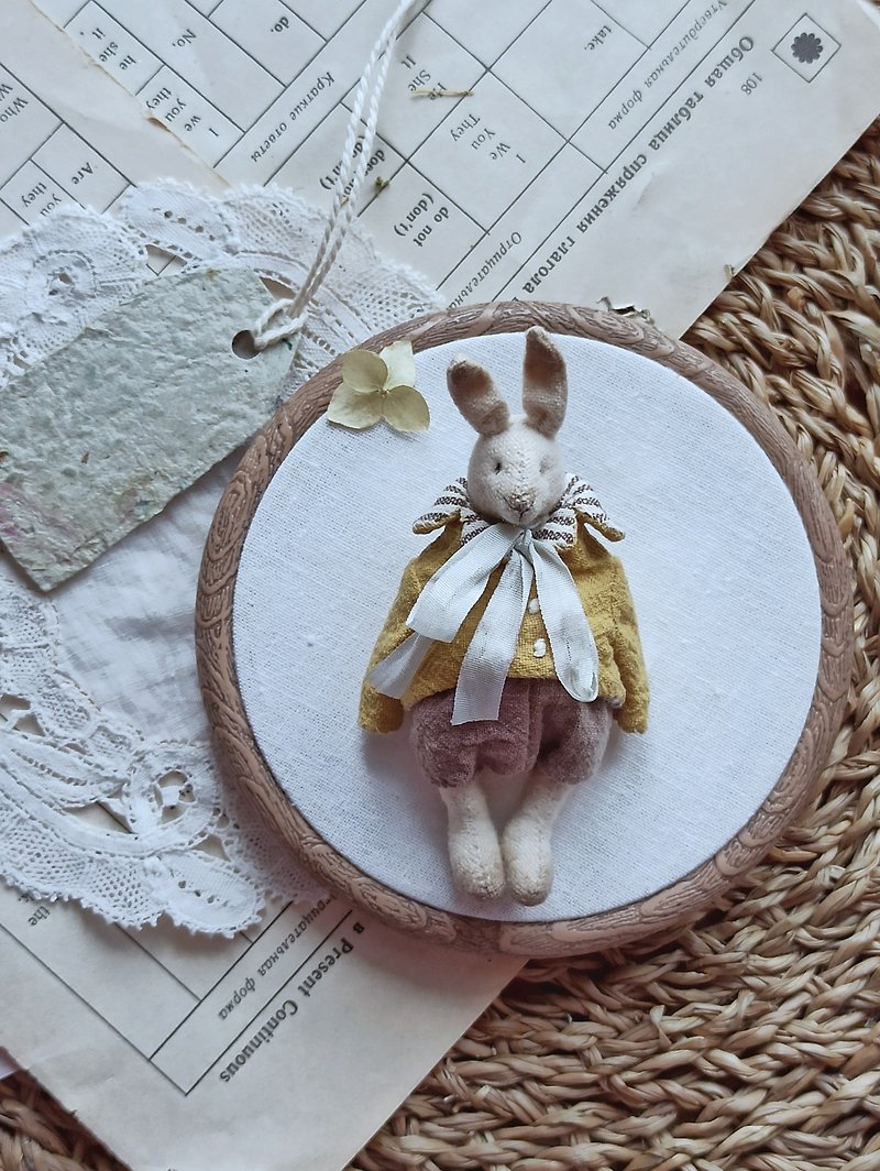 小泰迪兔 迷你玩具兔 纺织玩具兔