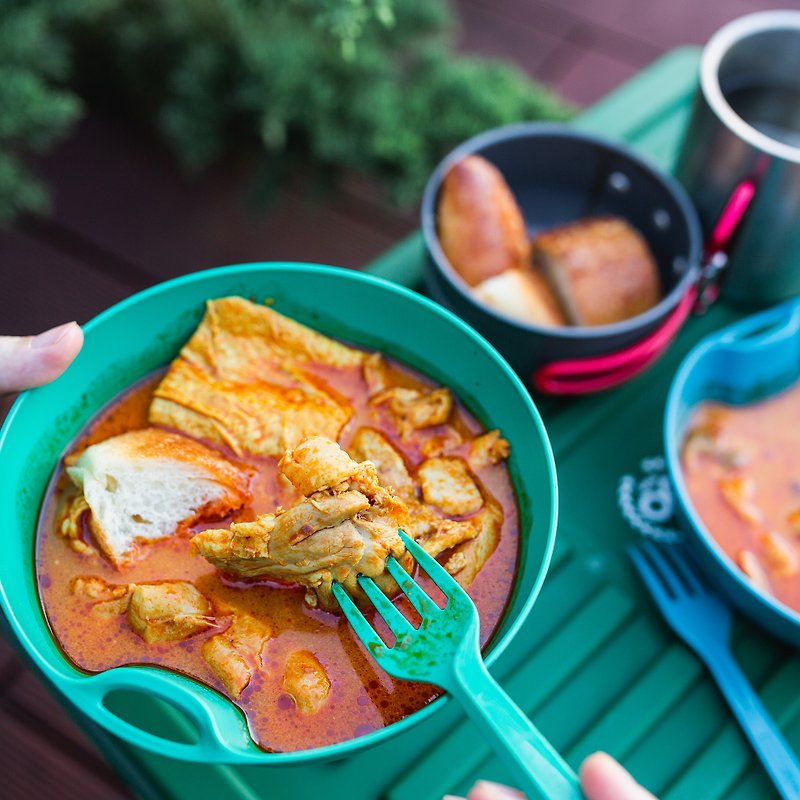 【野餐必备】南洋叻沙咖喱鸡 - 即煮包5包组 - 料理包 - 新鲜食材 橘色