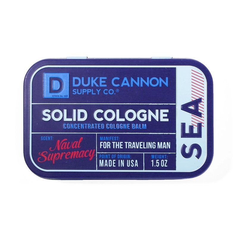 Duke Cannon 有机固态古龙水 - 海军 - 香水/香膏 - 植物．花 蓝色
