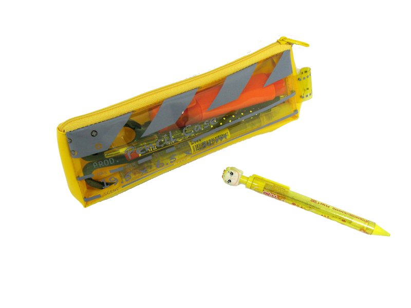 导演拍板网孔笔袋 - 黄色 - 铅笔盒/笔袋 - 塑料 黄色