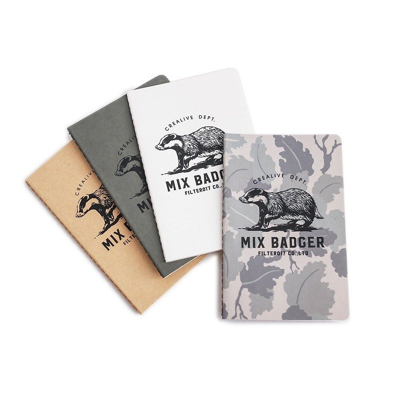 Filter017 x 九口山 Mix Badger 口袋型可撕笔记本 - 笔记本/手帐 - 纸 