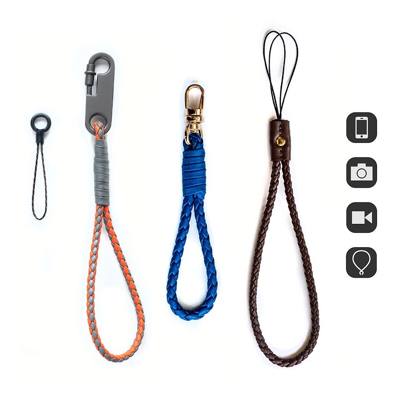 WS21 32 33 编织真皮绳 可混色 手腕带 颈挂绳 手机相机均适用 - 手机配件 - 真皮 多色