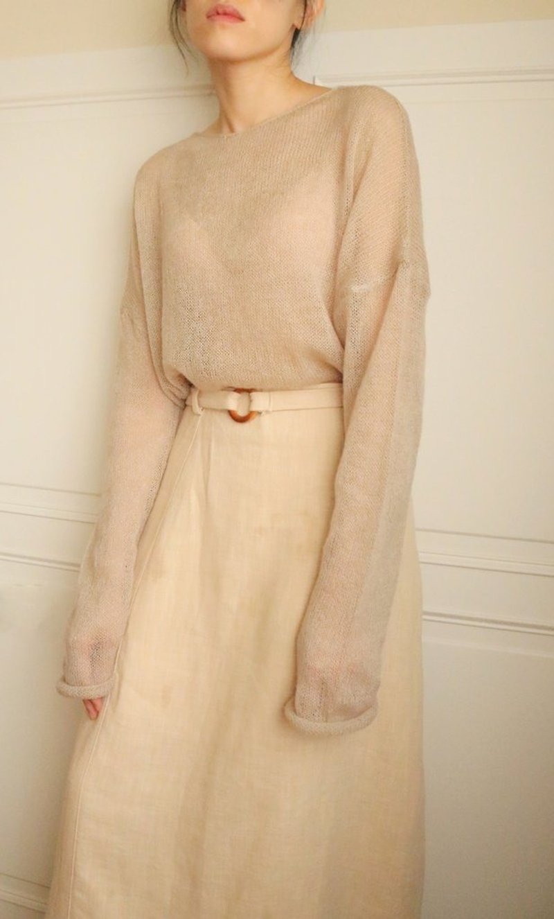 Mae Sweater - 女装上衣 - 棉．麻 橘色