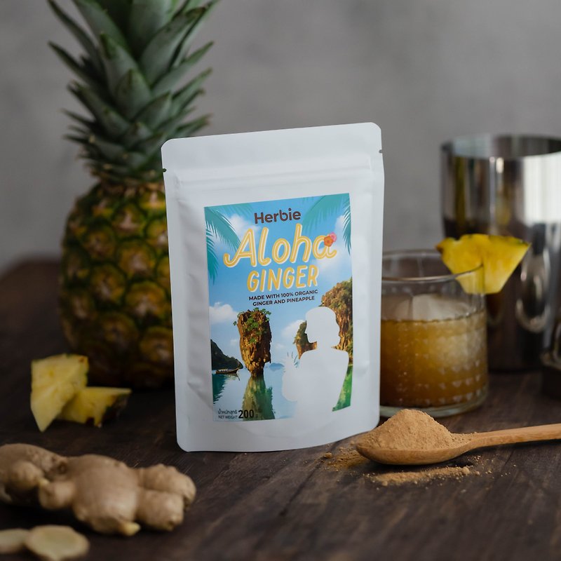 Aloha Ginger 200 g | Organic ginger and pineapple powder - 果汁/蔬果汁 - 植物．花 绿色