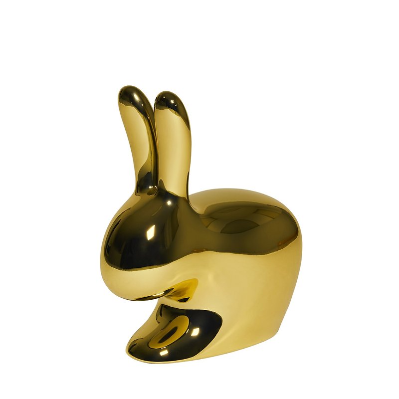 【qeeboo tw】*福利品* Rabbit Chair Metal  金属版兔子椅 单椅 - 其他家具 - 塑料 金色