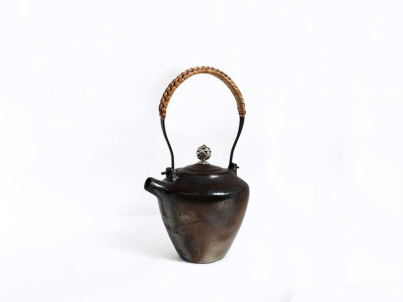 柴烧 x 提梁壶 - 花瓶/陶器 - 陶 