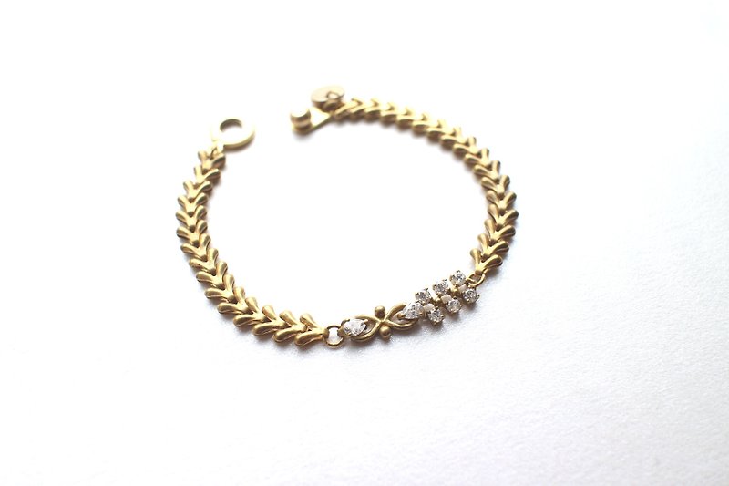 午夜巴黎-锆石 黄铜手环 - 手链/手环 - 铜/黄铜 金色
