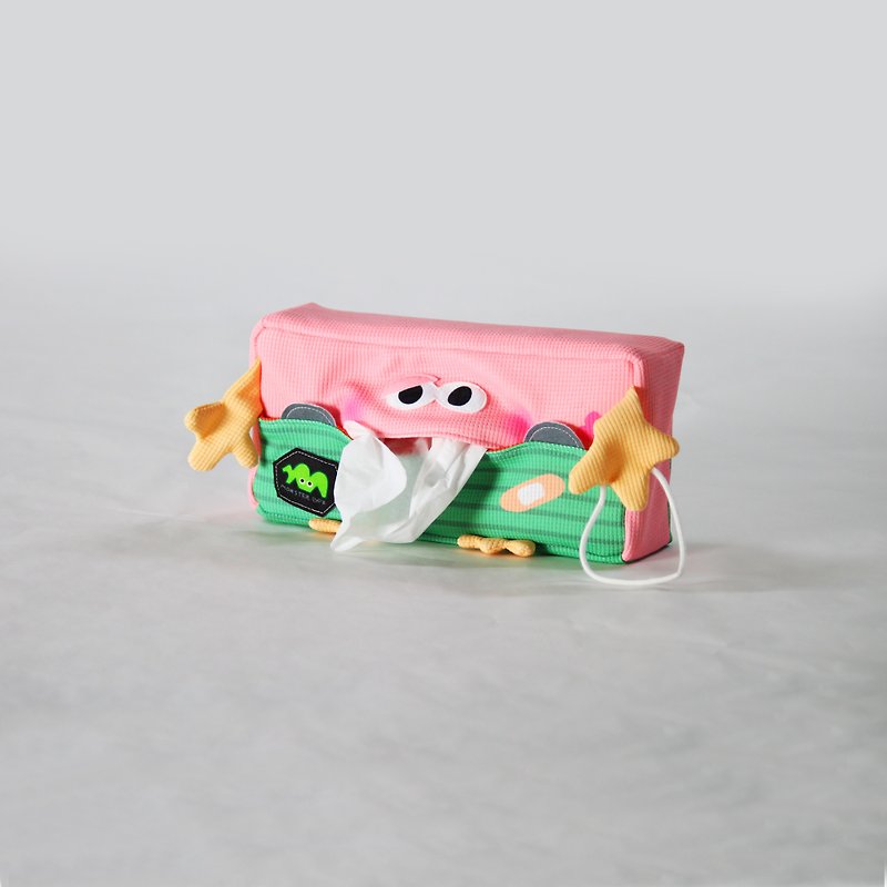 桜もち MONSTER BOX - 纸巾盒 - 聚酯纤维 粉红色