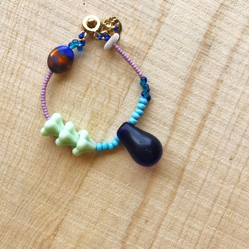 ［ Cat and Mice • Beads beat Beads］ bracelet collection-014 海之滨。 - 手链/手环 - 玻璃 多色