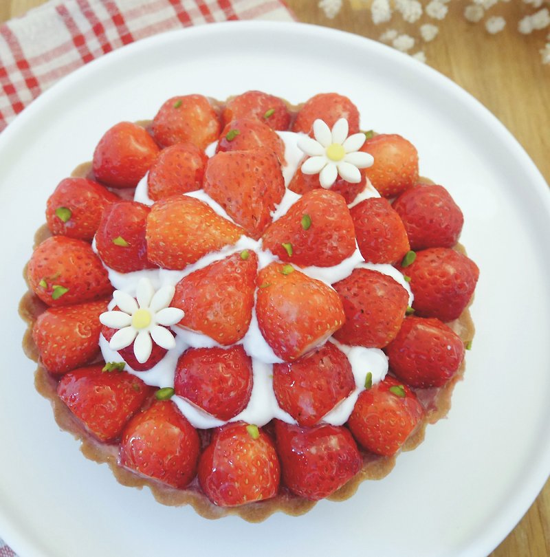 6寸丰香草莓塔 - 咸派/甜派 - 新鲜食材 红色