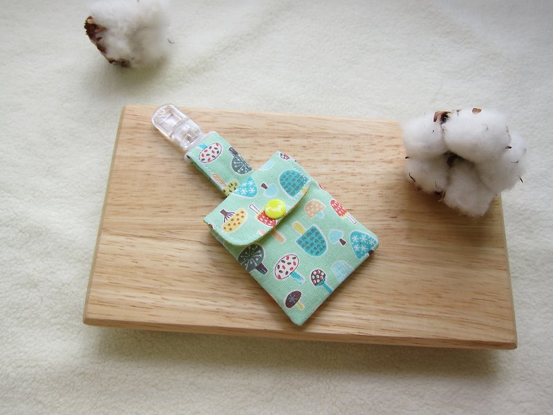 【平安福袋】爱丽丝的彩色香菇朵朵平安福袋(青绿色) - 满月礼盒 - 其他材质 绿色
