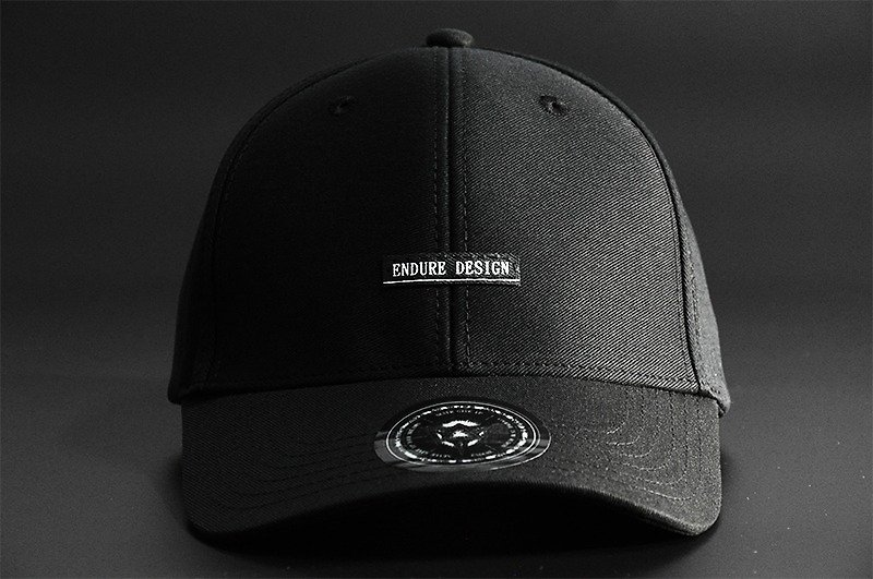 ENDURE brand design/黑色斜纹限定版本 - 帽子 - 棉．麻 