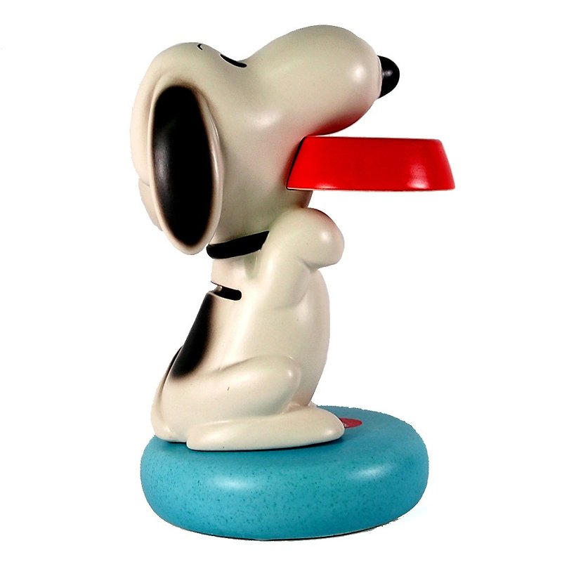 Snoopy存钱筒-用餐时间【Hallmark-Peanuts史努比 摆饰】 - 储蓄罐 - 陶 白色