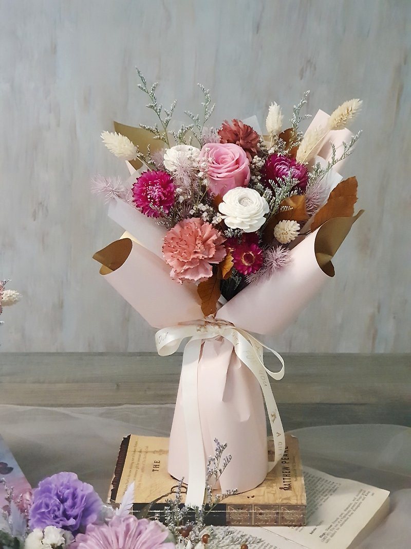 ||课程||母亲节胭脂花束 干燥花束 永生花束 台北板桥 一人开班 - 植栽 - 植物．花 