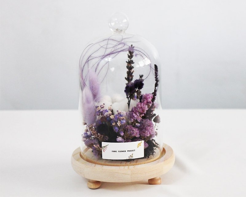 彩虹玻璃钟罩花-紫色 - 摆饰 - 植物．花 