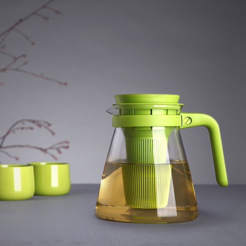 Artiart-双滤泡茶壶 - 茶具/茶杯 - 玻璃 绿色