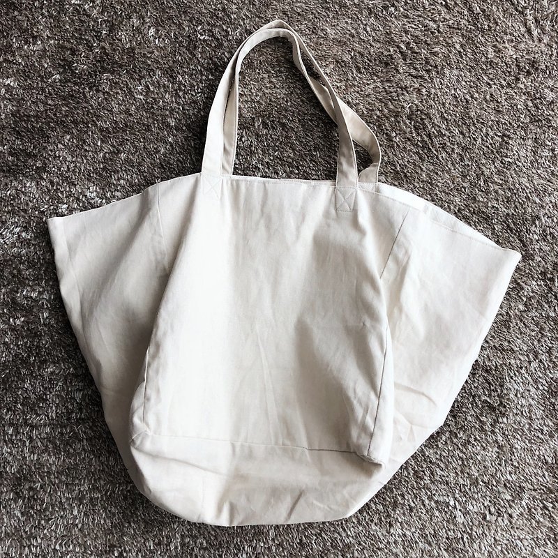 Suzy Linen Bag (Grey) - 手提包/手提袋 - 棉．麻 灰色