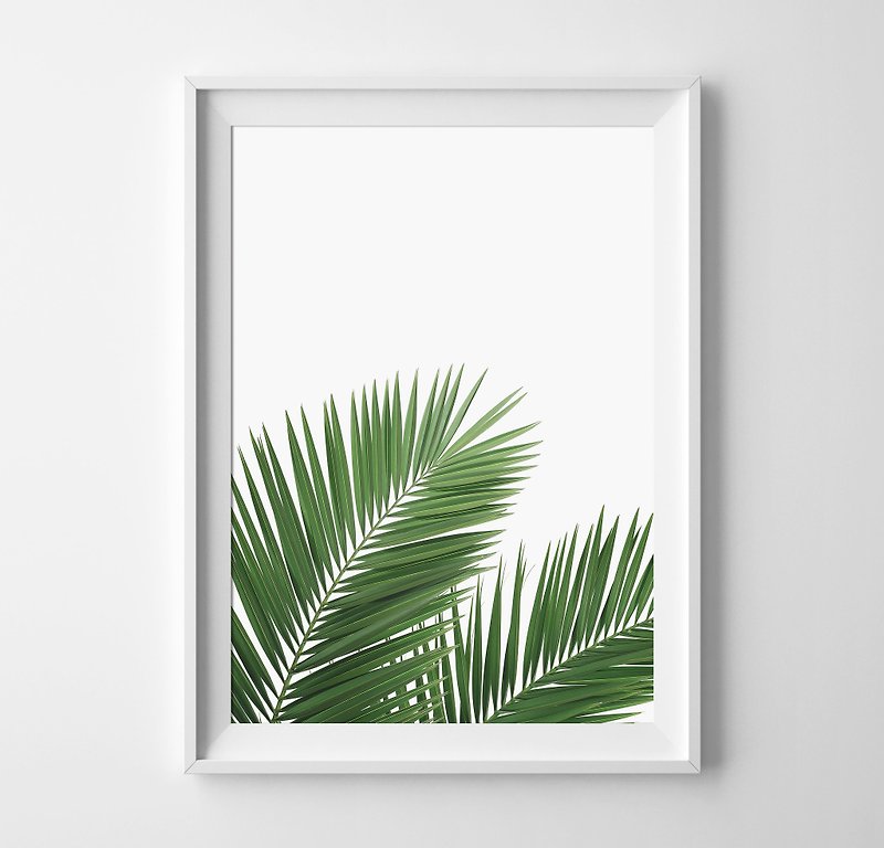 palm Leaves 可定制化 挂画 海报 - 墙贴/壁贴 - 纸 