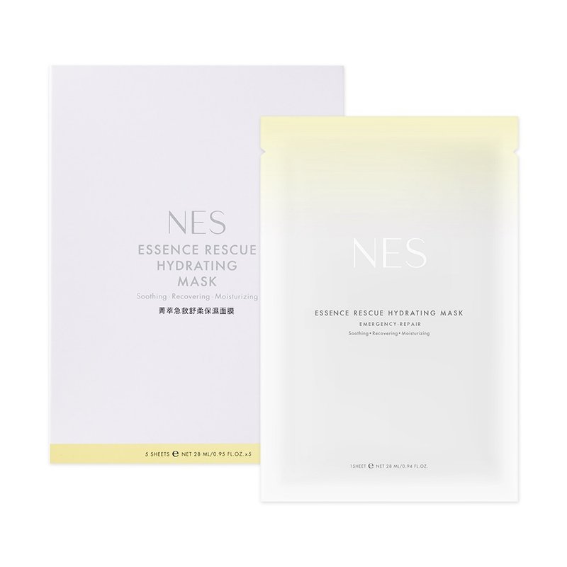 【恩艺偲 NES cosmetics】菁萃急救舒柔保湿面膜 (5入) 8分钟急救 - 面膜/冻膜 - 丝．绢 