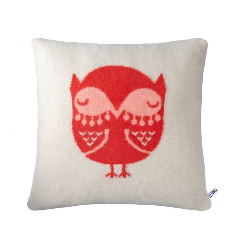 【冬季特卖】Owl 纯羊毛抱枕 | Donna Wilson 米 - 枕头/抱枕 - 羊毛 白色