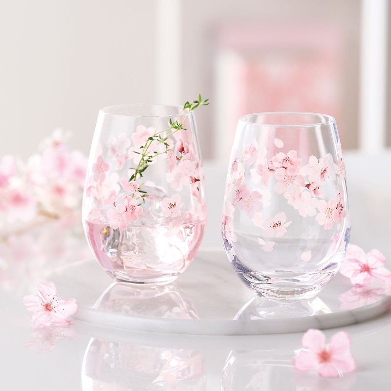 花文 さくら ペアセット Hanafumi Sakura - 杯子 - 玻璃 透明
