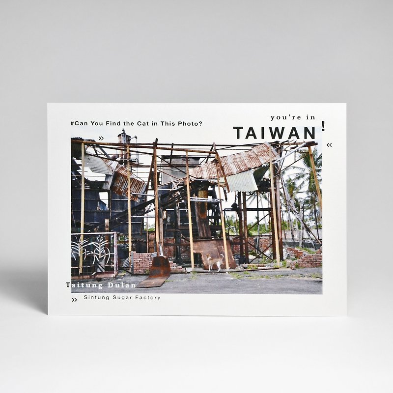 摄影台湾明信片-台东都兰糖厂 - 卡片/明信片 - 纸 白色