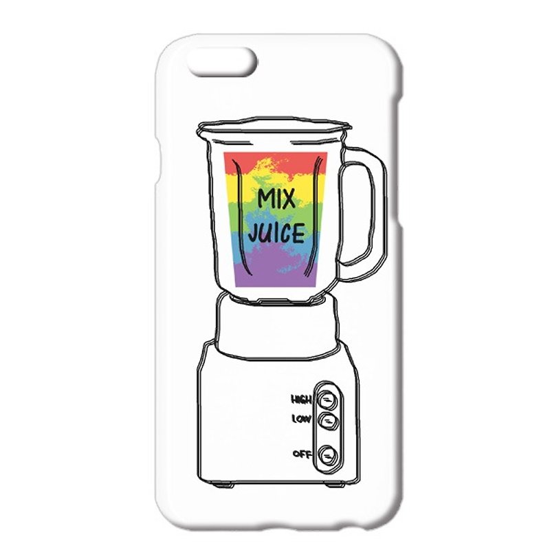 [iPhoneケース] Square mix juice - 手机壳/手机套 - 塑料 白色