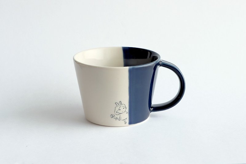 m.m.d. / マグカップ / イケガミヨリユキ - 咖啡杯/马克杯 - 陶 蓝色