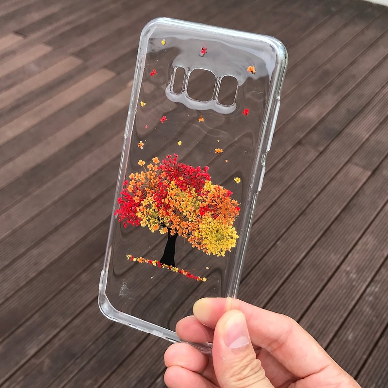 Samsung Galaxy S8 手机壳 Pressed Flowers Case 押花 干燥花 - 手机壳/手机套 - 植物．花 橘色