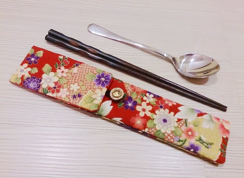 环保餐具收纳袋 筷子袋 组合筷袋 双层筷子袋  日系 - 筷子/筷架 - 其他材质 多色