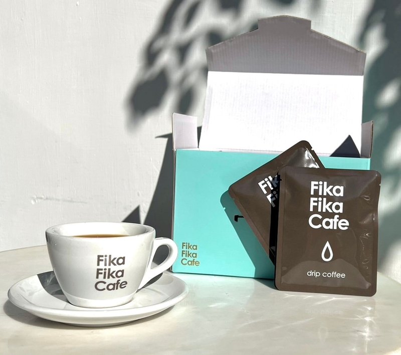 Fika Fika 风味典藏挂耳礼盒 - 咖啡 - 新鲜食材 卡其色