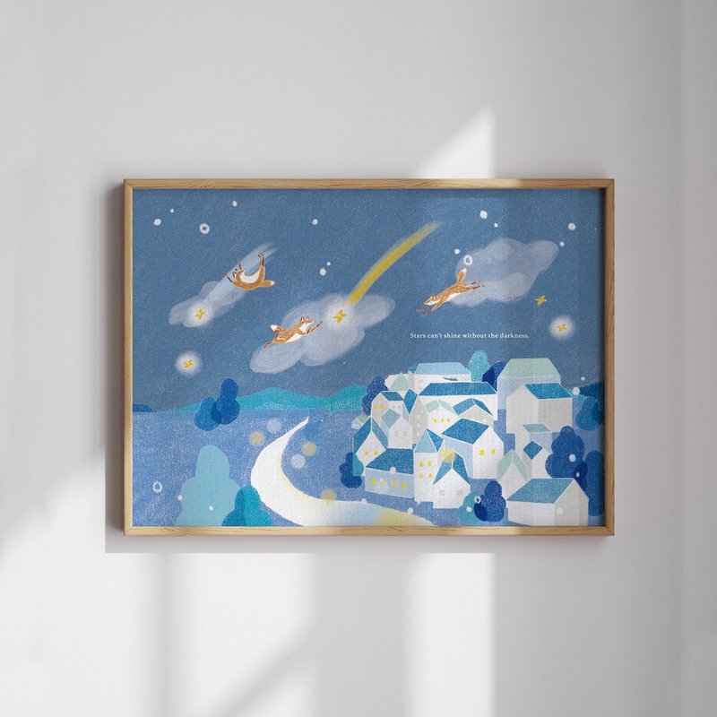 星星之歌 Song of the Stars | 插画A4海报 - 海报/装饰画/版画 - 纸 