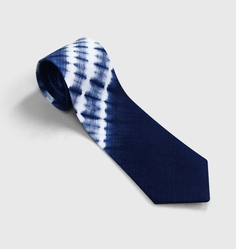 蓝染领带 - 领带/领带夹 - 棉．麻 蓝色
