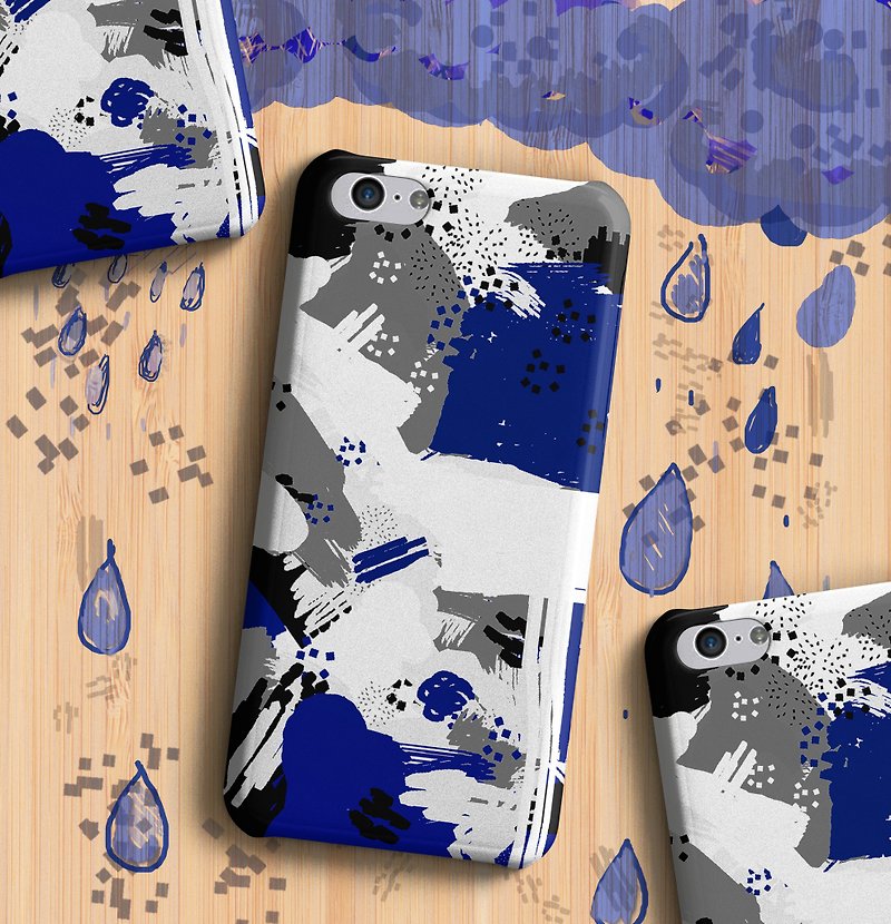 【โปร11.11 】Rainy day Phone case - 手机壳/手机套 - 塑料 蓝色