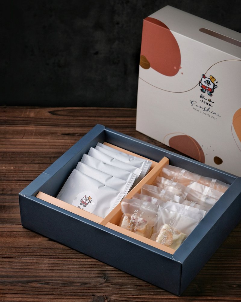 【新年礼盒】雪Q饼茶包组精致礼盒 - 手工饼干 - 新鲜食材 