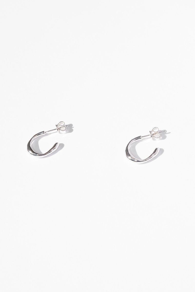 Current Earring 小冰川耳环 - 耳环/耳夹 - 纯银 银色