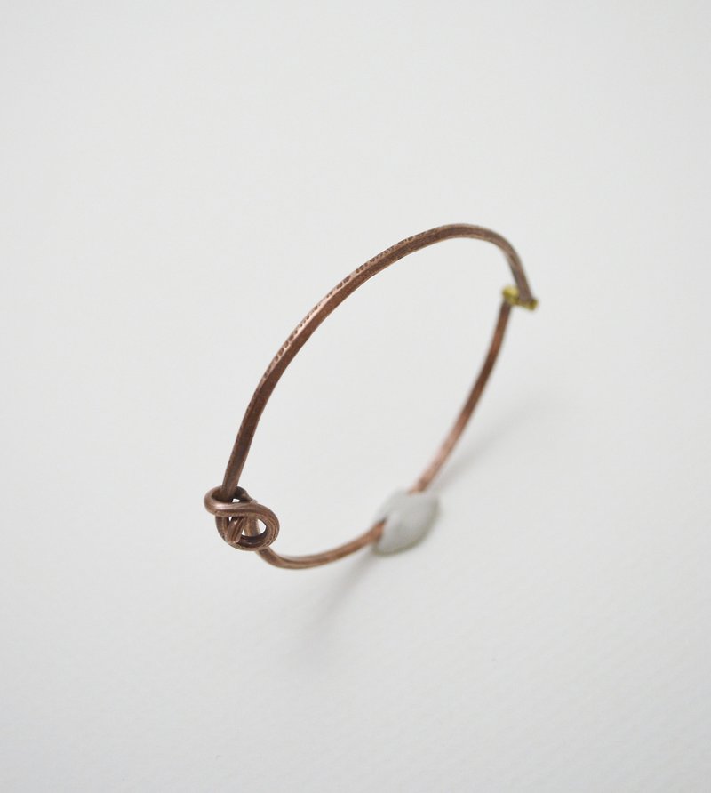素素的·红铜·活动式手环·三角 - 手链/手环 - 铜/黄铜 咖啡色