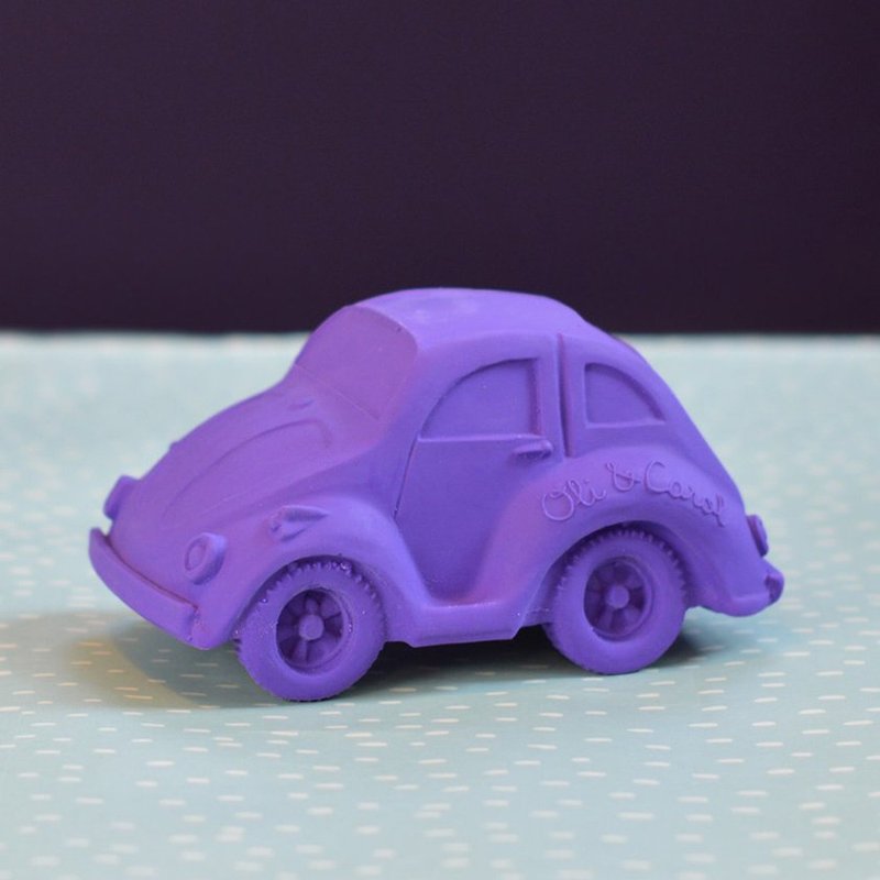 西班牙 Oli & Carol 摩登小金龟车-紫色   固齿器/洗澡玩具 - 玩具/玩偶 - 橡胶 紫色
