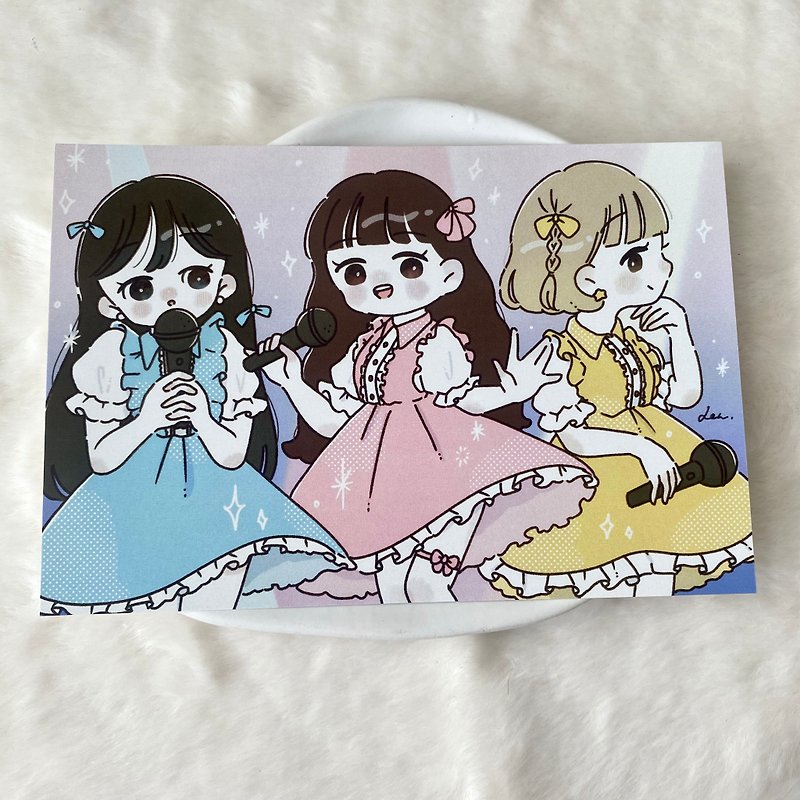 アイドルの女の子ポストカード - 卡片/明信片 - 纸 